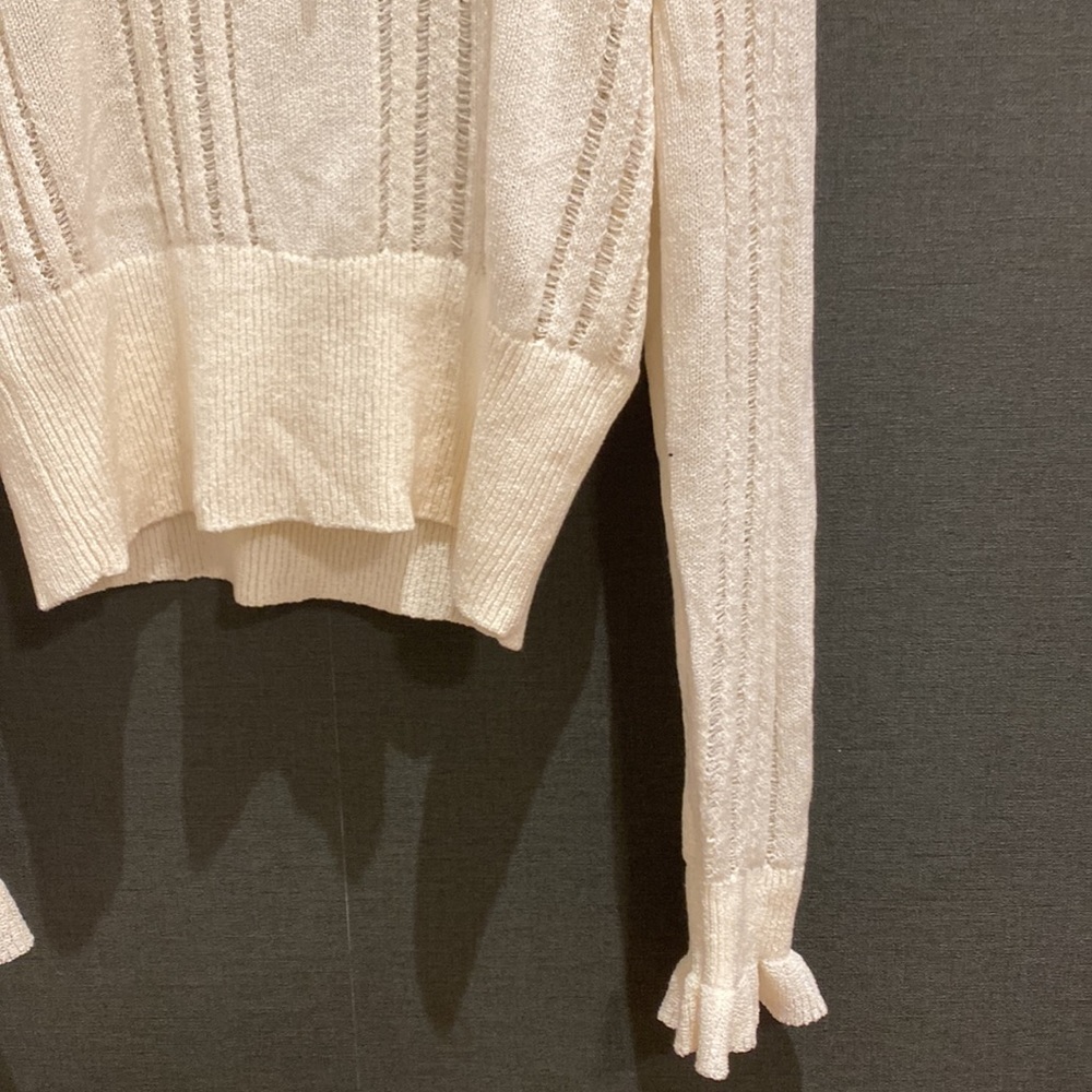 H&M Ruffle Tie Neck Sweater - Picture 5 of 10